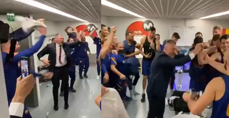 Išvyskite: „Barcos“ šėlsmas rūbinėje ir Šaro bei B. Davieso šokis (VIDEO) 
