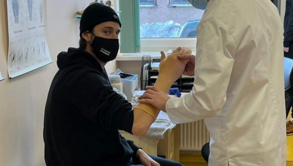 Danijos krepšininkas treniruotės metu susilaužė ranką (FOTO)