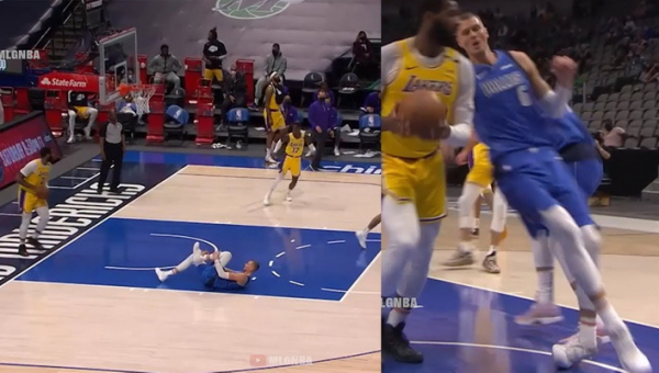 K. Porzingis patyrė dar vieną traumą ir nebaigė mačo (VIDEO)