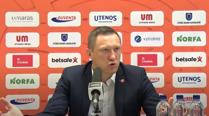 Ž. Urbonas: „Sakiau žaidėjams: tik pabandykit gauti 4 pražangą“ (VIDEO)