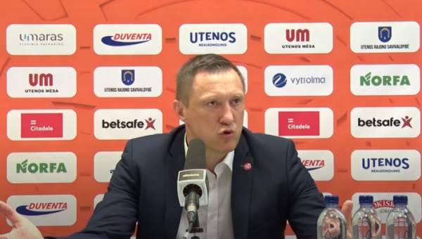 Ž. Urbonas: „Sakiau žaidėjams: tik pabandykit gauti 4 pražangą“ (VIDEO)