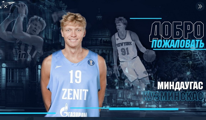 Oficialu: M. Kuzminskas papildė „Zenit“ gretas