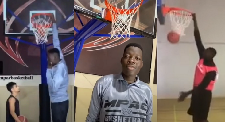 Monstras iš Nigerijos stebina krepšinio pasaulį: kamuolį į krepšį deda nepašokęs (VIDEO)