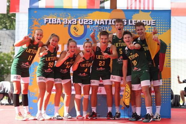 Jaunimo 3x3 turnyre – Lietuvos merginų ir vaikinų triumfas