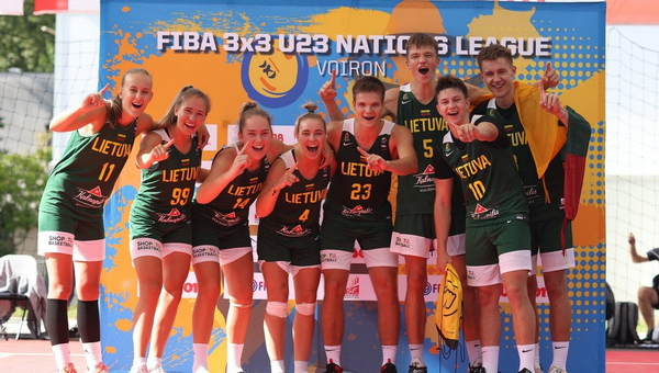 Jaunimo 3x3 turnyre – Lietuvos merginų ir vaikinų triumfas