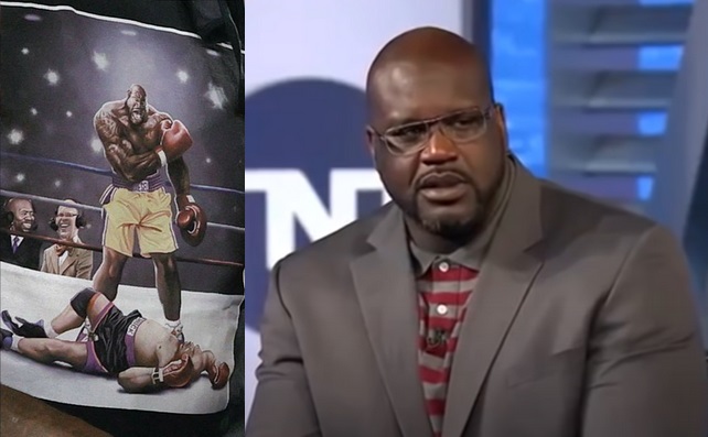 Shaqas pasirodė su marškinėliais, ant kurių jis nokautuoja Ch. Barkley