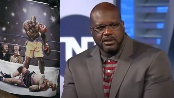 Shaqas pasirodė su marškinėliais, ant kurių jis nokautuoja Ch. Barkley