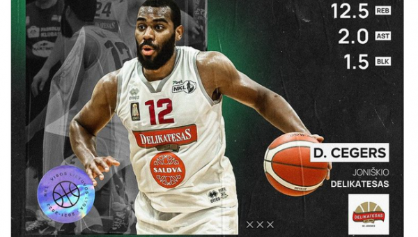 NKL šeštosios savaitės MVP tapo D. Cegersas (VIDEO)