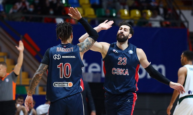 CSKA įveikė „Baskonia“, o lietuviai įspūdingu žaidimu nepasižymėjo