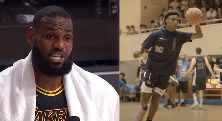 LeBronas: Bronny svajoja apie NBA, o aš mąstau, kaip vieną dieną žaisime kartu