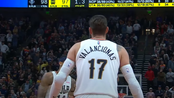 J. Valančiūnas ir „Pelicans“ neturėjo šansų prieš „Nets“ (VIDEO)