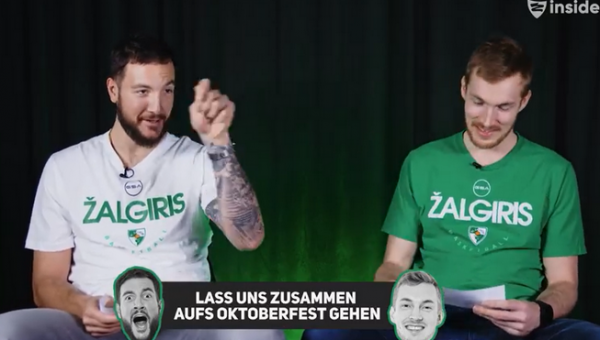 Pamatykite, kaip žalgiriečiai laužė liežuvius vokiečių ir prancūzų kalbomis (VIDEO)