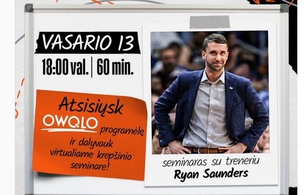 Sugrįžtančiame Jr. NBA projekte – virtualus seminaras su buvusiu „Timberwolves“ strategu