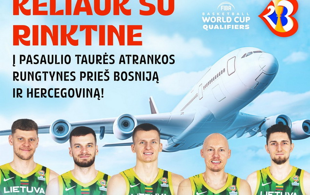 Sirgaliams – išskirtinė galimybė skristi kartu su vyrų rinktine į išvykos rungtynes