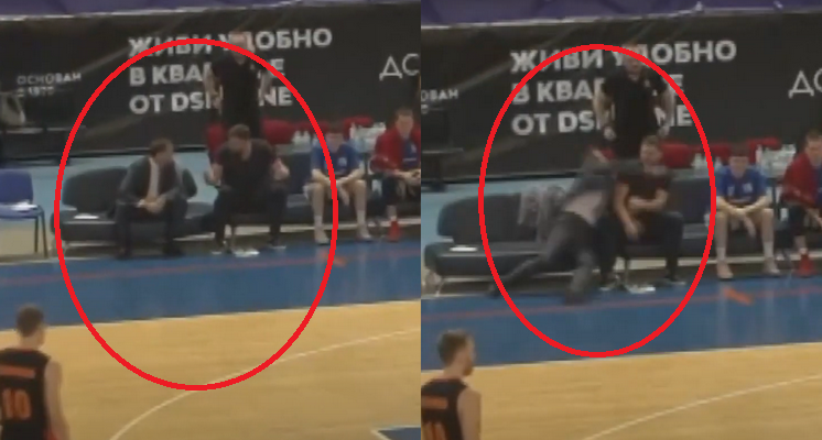 Smurto protrūkis Rusijoje: Surguto ekipos asistentas smogė vyr. treneriui (VIDEO)