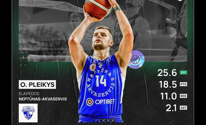 NKL vasario mėnesio MVP – O. Pleikys (VIDEO)