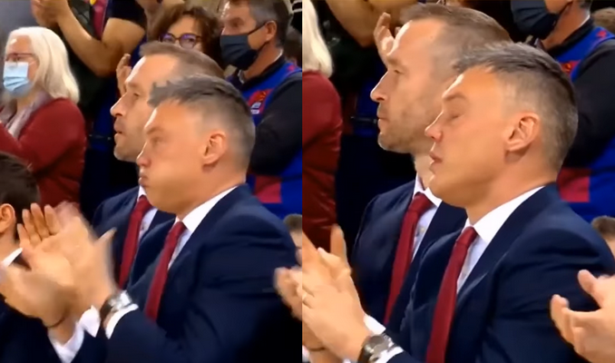 „Barcelona“ palaikymas Ukrainai: Š. Jasikevičius sunkiai tvardė emocijas (VIDEO)