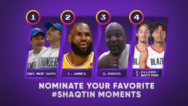 „Shaqtin' A Fool“: pasiklydę G. Davisas ir L. Jamesas bei parketą valę darbuotojai