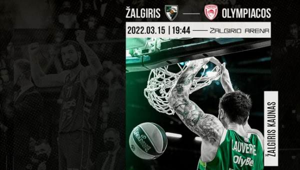 Eurolyga: „Žalgiris“ – „Olympiacos“ (Tiesiogiai)