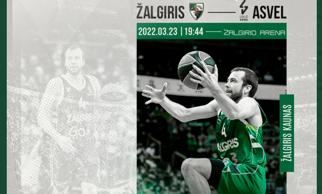 Eurolyga: „Žalgiris“ – ASVEL (Tiesiogiai)