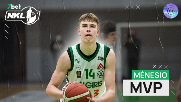 Kovo mėnesio NKL MVP – „Žalgirio-2“ aukštaūgis M. Krivas