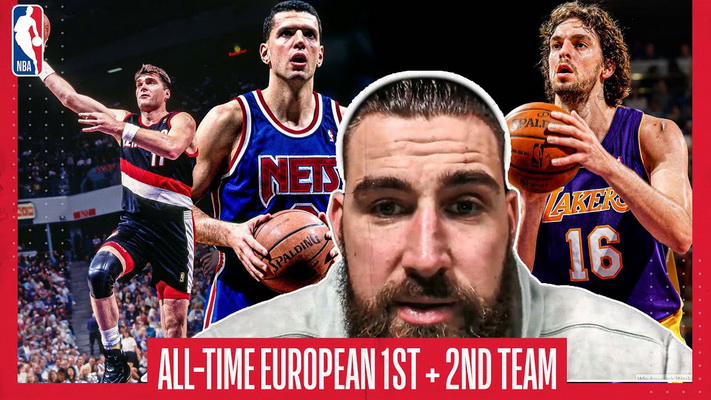 J. Valančiūnas išrinko simbolinę visų laikų geriausią NBA europiečių komandą