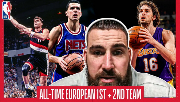 J. Valančiūnas išrinko simbolinę visų laikų geriausią NBA europiečių komandą