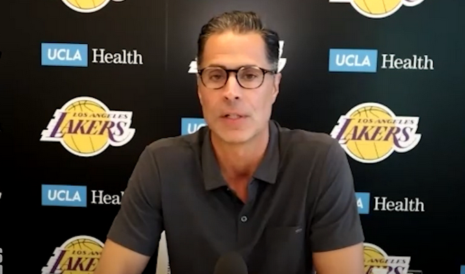 Atasakomybę prisiėmęs R. Pelinka: „Lakers“ visada bus vienas gerbiamiausių klubų pasaulyje