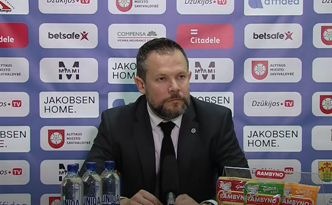 G. Žibėnas: „Tai nebuvome mes, į rungtynes neatvažiavome“ (VIDEO)