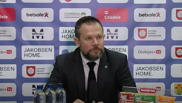 G. Žibėnas: „Tai nebuvome mes, į rungtynes neatvažiavome“ (VIDEO)