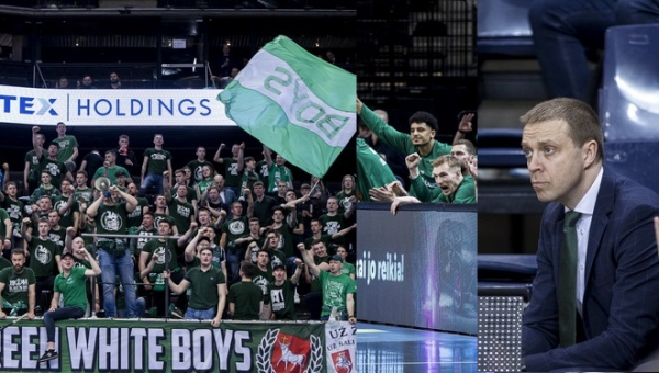 „Žalgirio“ fanai: „Motiejūnas turėtų išsiųsti Eurolygos metų vadovo apdovanojimą Š. Jasikevičiui“