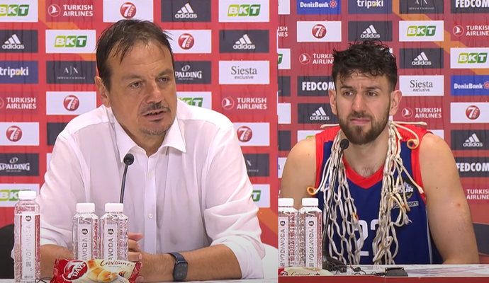 Finalo ketverto MVP gavęs V. Micičius po klausimo apie Ukrainą paliko spaudos konferenciją