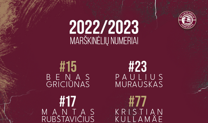 „Lietkabelio“ žaidėjai išsidalino marškinėlių numerius