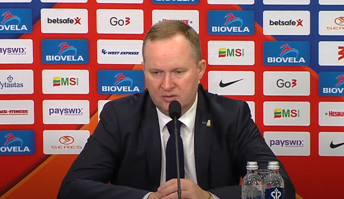 K. Maksvytis: „Džiaugiamės pergale prieš stiprią komandą“ (VIDEO)