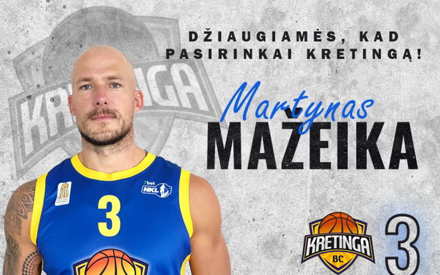 „Kretinga“ oficialiai pristatė M. Mažeiką