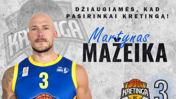„Kretinga“ oficialiai pristatė M. Mažeiką