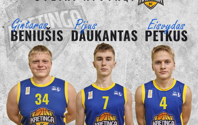 Kretingos komandą papildė trys vietiniai žaidėjai