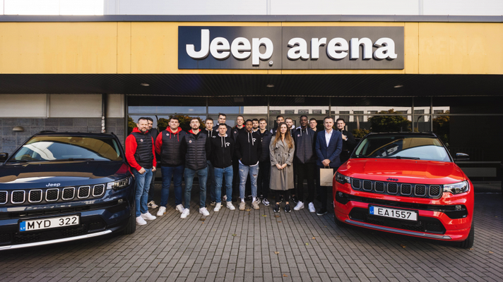 „Ryto“ komandai įteikti naujų „Jeep“ automobilių rakteliai (VIDEO)