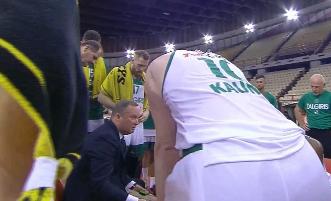 Pamatykite: K. Maksvyčio minutės pertraukėlės prieš „Olympiacos“ (VIDEO)
