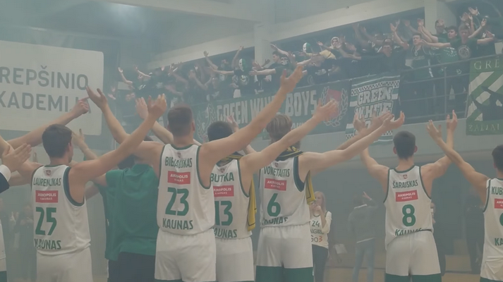 Po „Žalgiris-2“ pergalės - vikingų skanduotė (VIDEO)