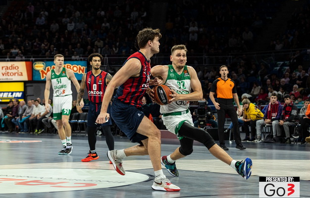 „Žalgiriui“ nepavyko pratęsti pergalių serijos: nusileido „Baskonia“ ekipai