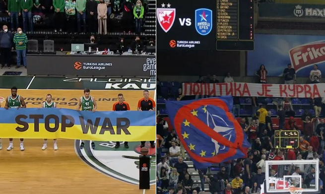 „Crvena Zvezda“ fanai žada pragarą: „Serbija ir Rusija yra broliai“