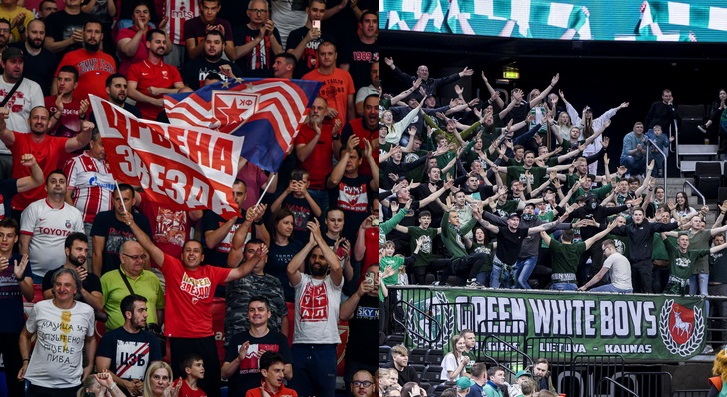 „Crvena Zvezda“ fanai „Žalgirio“ sirgalius išvadino bailiais 