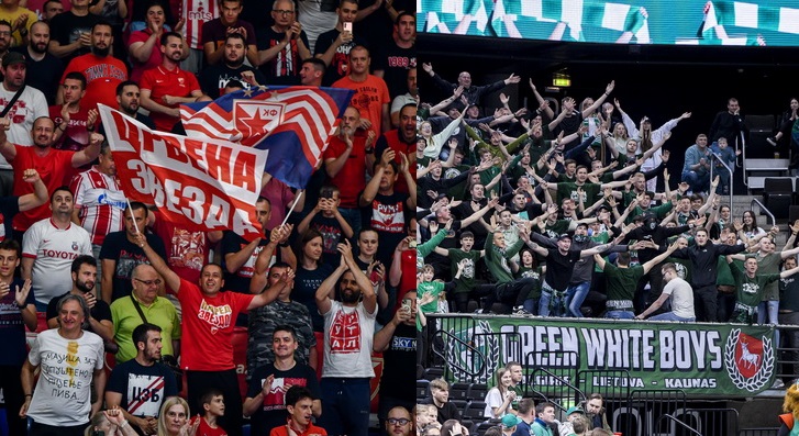 „Crvena Zvezda“ fanai „Žalgirio“ sirgalius išvadino bailiais