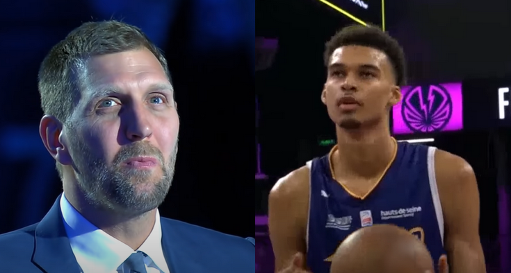 D. Nowitzkis negaili liaupsių V. Wembanyamai