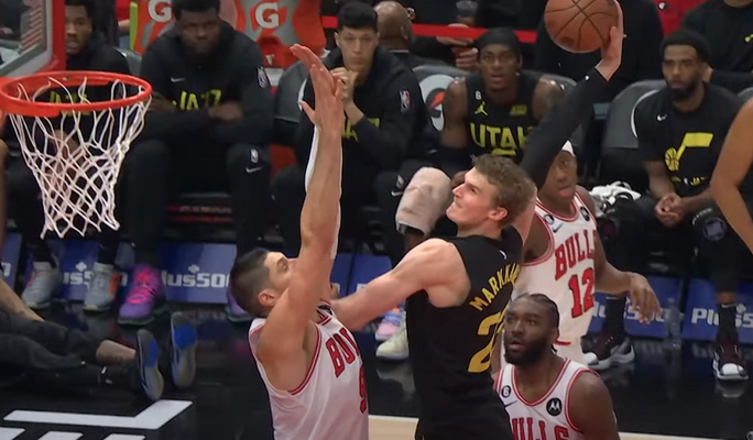 Gražiausias NBA nakties epizodas - įspūdingas L. Markkaneno dėjimas (VIDEO)