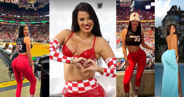 Pamatykite: „Seksualiausia futbolo fanė“ kaitino aistras NBA rungtynėse (FOTO)