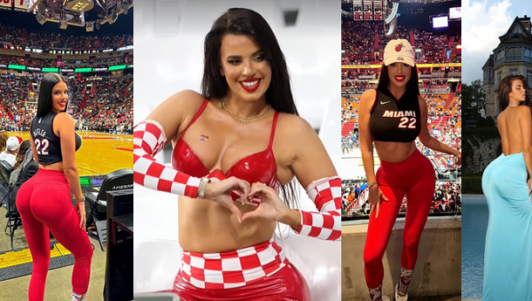 Pamatykite: „Seksualiausia futbolo fanė“ kaitino aistras NBA rungtynėse (FOTO)