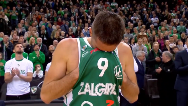 M. Kalnietis su ašaromis akyse baigė karjerą (VIDEO)