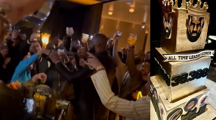 LeBronas po istorinio pasiekimo surengė vakarėlį: liejosi alkoholis, netrūko šokių ir dainų 